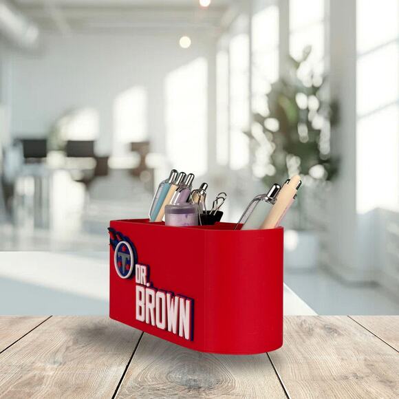 Personalized Tennessee Titans Desk Organizer, Tennessee Titans Gift - Picture 6 of 10